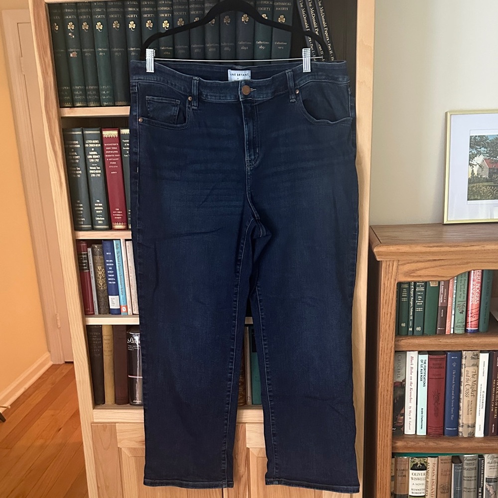 Lane Bryant Dark Blue Wide Leg Jeans